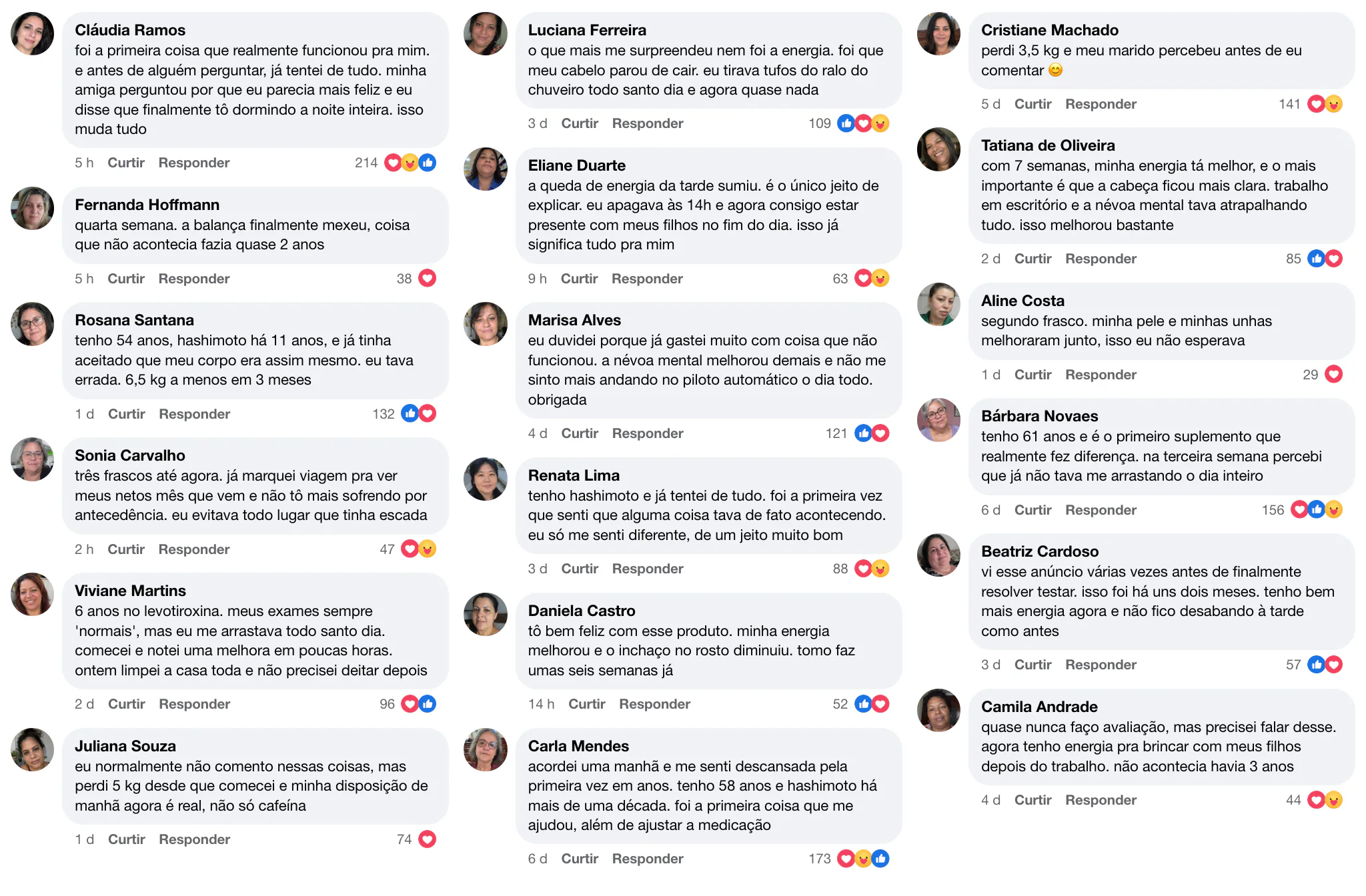 Mulheres que usam o Amoravi, antes e depois